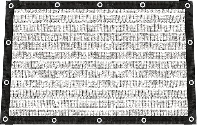 80% Silver Shade Cloth for Garden, Chicken Coop, Shade Cloth by BXAEYIPOR