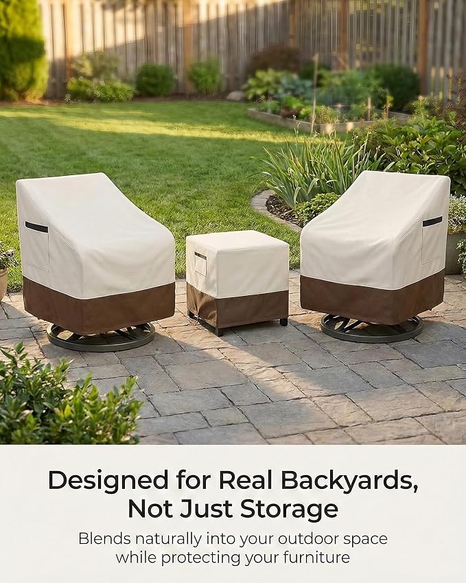 Patio Furniture Covers Set for 3-Piece Bistro Sets, Heavy-Duty 600D Waterproof - Image 5
