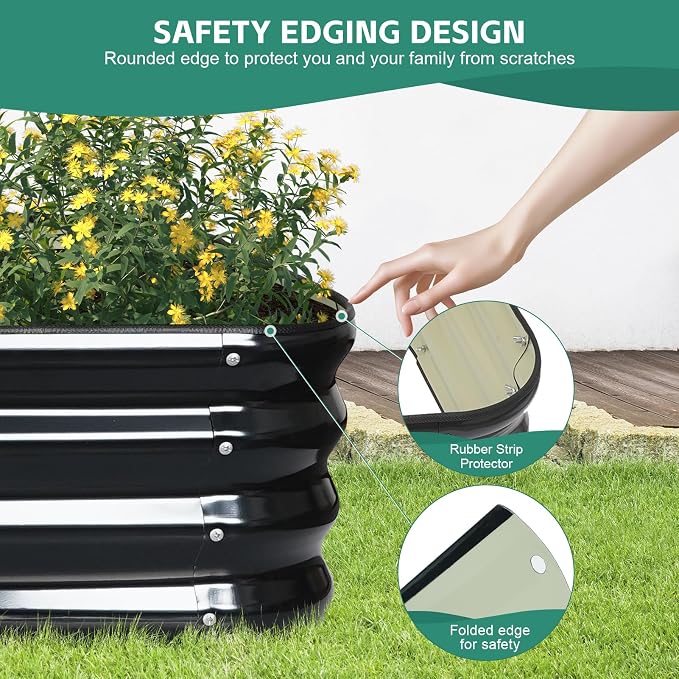 5 in 1 Galvanized Raised Garden Bed - Image 5