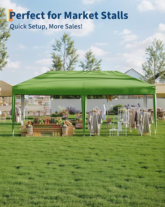 10X20 Pop Up Canopy Tent with 6 Sidewalls – Heavy Duty Commercial Instant - Image 3