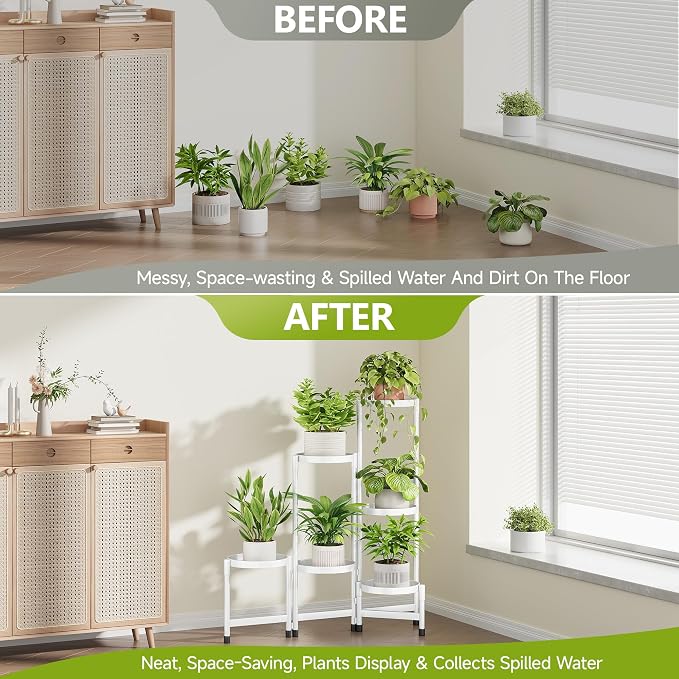 6 Tier Plant Stand Indoor, Tiered Plant Stand Outdoor - Image 4