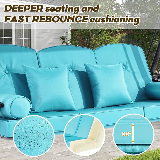 3 in 1 Outdoor Porch Swing - Image 5