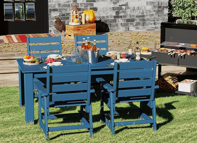 GREENVINES 5-Piece Outdoor Dining Set | HDPE | Patio Table and Chairs Sets - Image 3