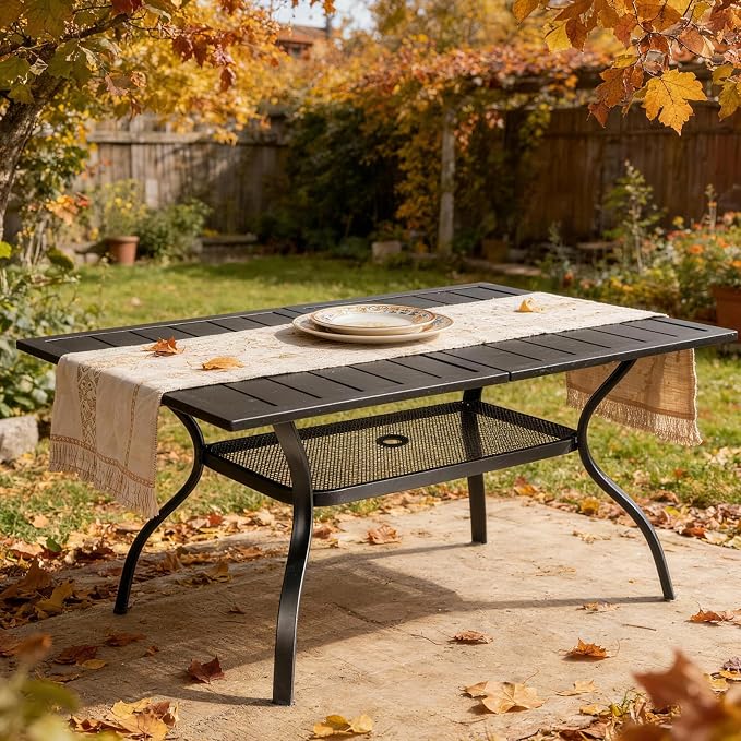 VINGLI 59" Rectangle Patio Table - Image 7