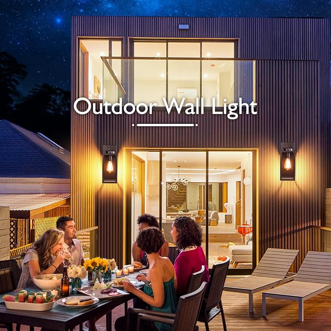 BesLowe Outdoor Wall Light Fixtures, Exterior Waterproof Wall Lanterns - Image 5