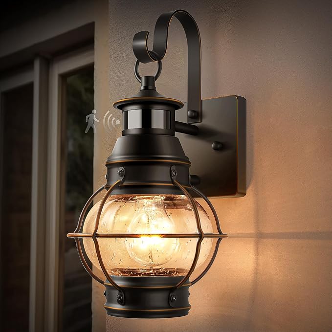 Lamomo Black Outdoor Light, Exterior Front Porch Lights by Lamomo