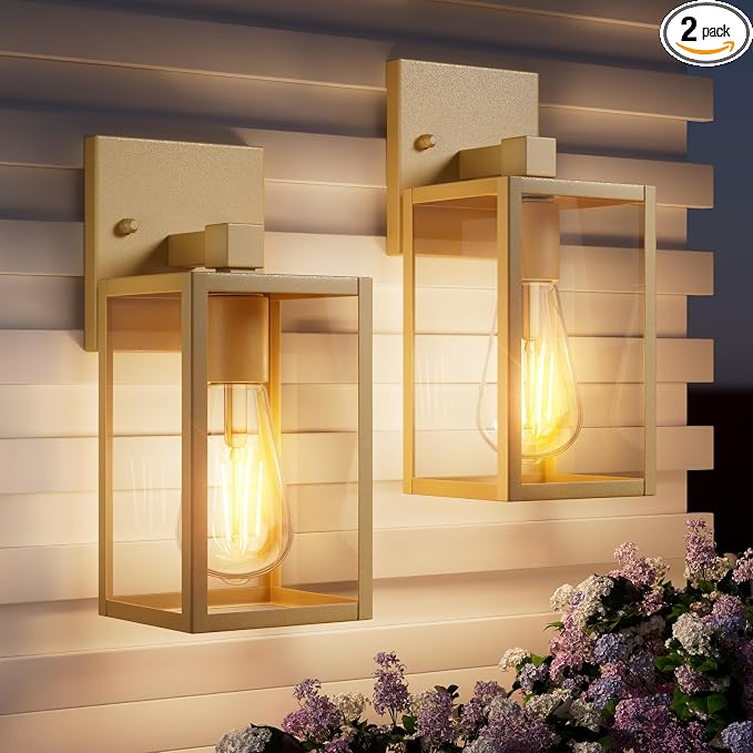 Outdoor Light Fixtures Wall Mount, Waterproof Front Porch Lights, Modern by Unknown