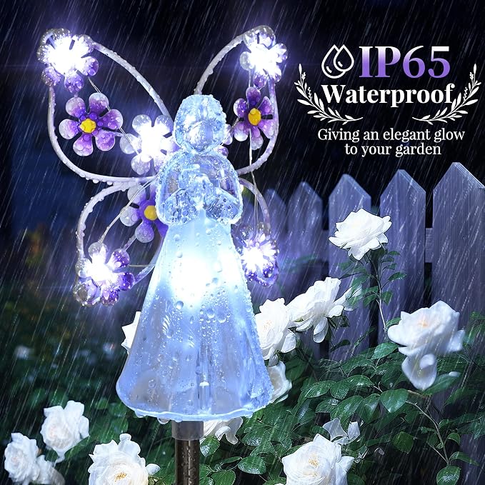 GIGALUMI Solar Angel Garden Stake Lights - Image 3