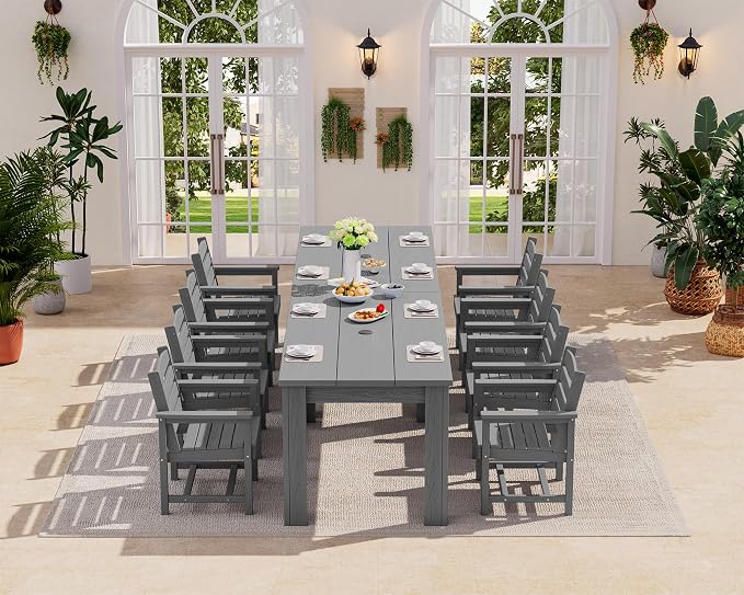SERWALL Patio Dining Sets for 8, Outdoor Dining Sets for 8 Person - Image 4