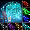 33FT Solar Rope Lights Outdoor Waterproof, 18 Colors Changing Trampoline Light by Hozplex