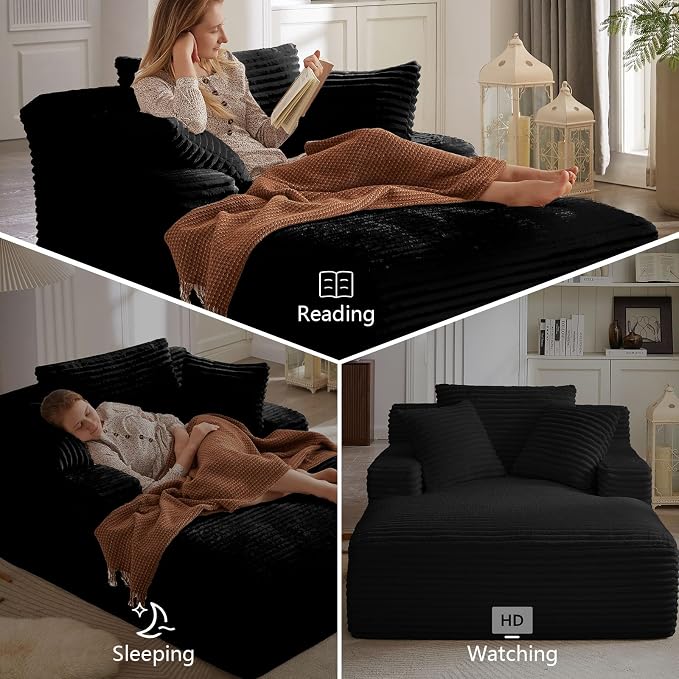 ODUWA Oversized Chaise Lounge Chair Indoor, Sofa Bed - Image 5