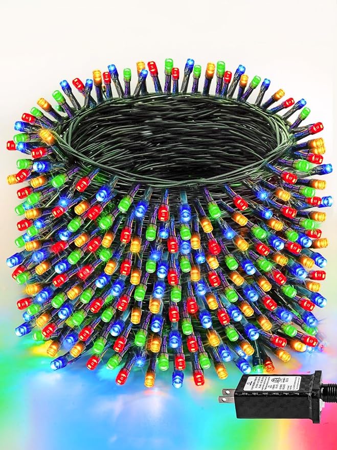Upgraded 264FT 800 LED Christmas Lights Outdoor Indoor, Xmas Green Wire Plug In by PRODUCTS