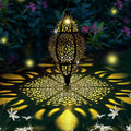 Hanging Solar Lantern Outdoor Decor, Moroccan Solar Lights by AIINY