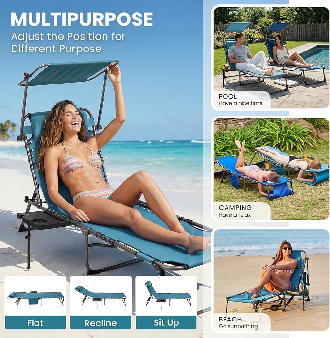 FUNDANGO 4 in 1 Tanning Chair - Image 9