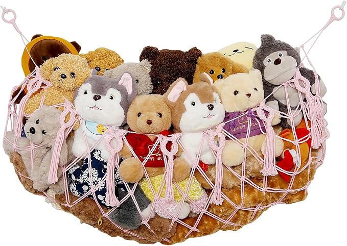 stuffed Animal Net or Hammock Macrame Toy Display Plush Toy Holder Ceiling by YKBU