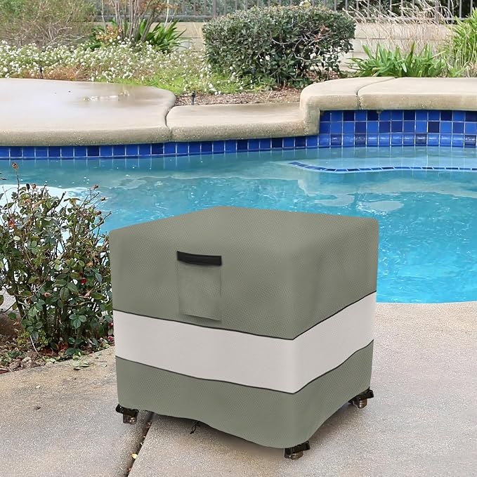 Patio Wicker Side Table Cover, 22W x 22D x 18H inch, Waterproof Square Patio - Image 6