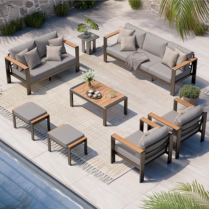 Aluminum Outdoor Patio Furniture Set by Oasbira