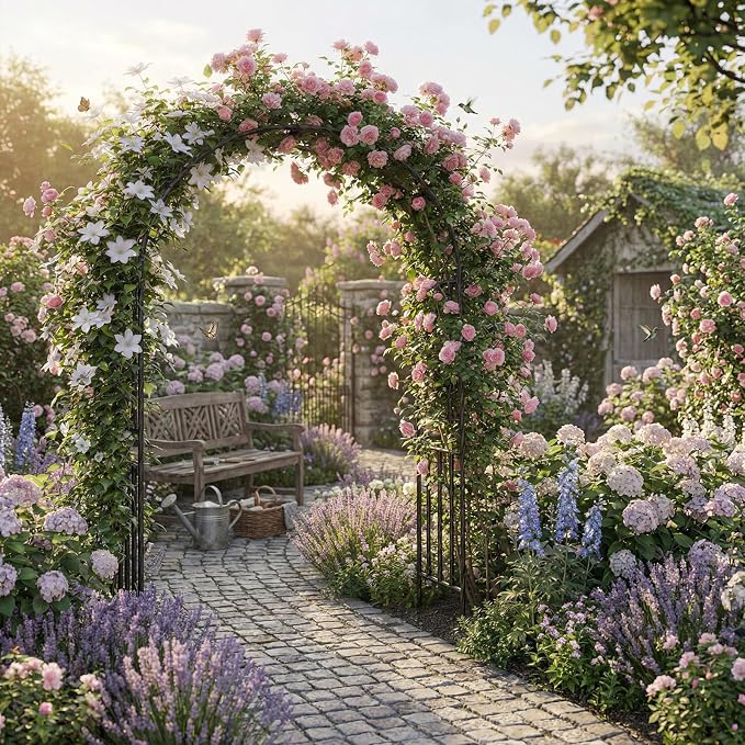 Garden Arbor - PE Garden Arch Trellis - Image 2