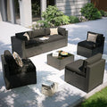 Aoxun Patio Furniture Set, 7 Piece Outdoor Sectional Sofas by Aoxun