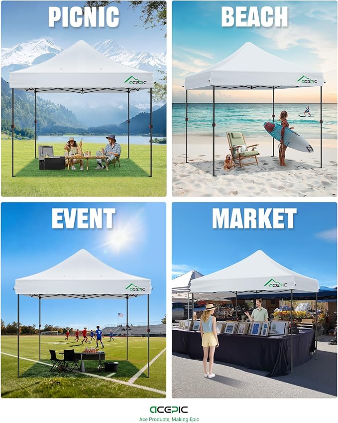 Heavy Duty 10x10 Canopy Replacement Top Cover - Image 6