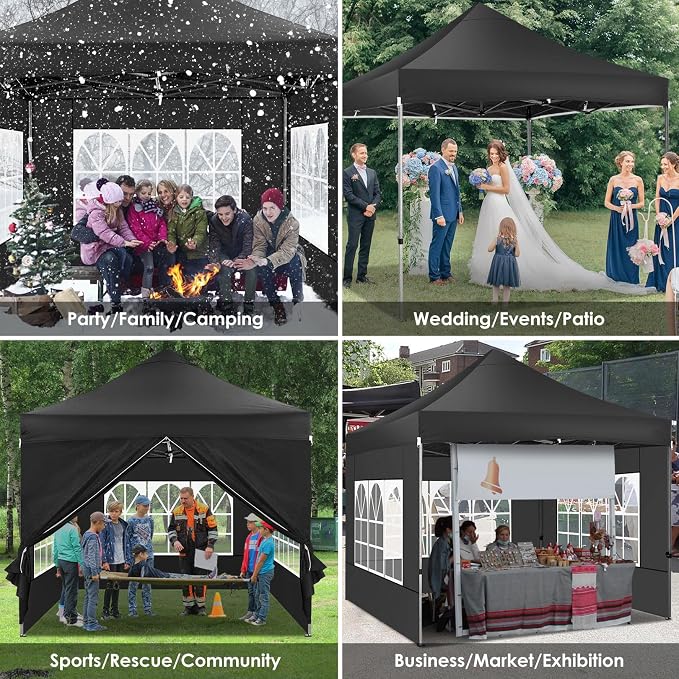 COBIZI 10x10 Heavy Duty Pop Up Canopy Tent - Image 8