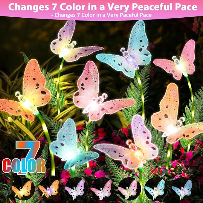 Solar Lights Outdoor Decorations Waterproof Newest Solar Garden Lights - Image 3
