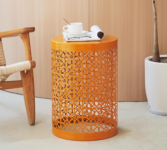 HFHOME Set of 3 Heavy-Duty Round End Side Table, Coffee Table - Image 9
