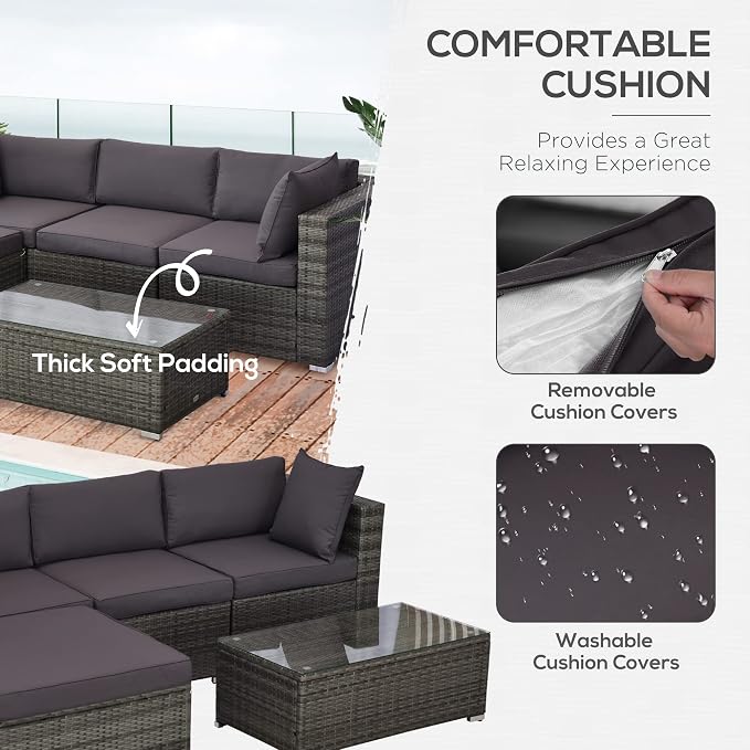 Outsunny 5-Piece Patio Furniture Set - Image 4