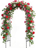 Miory Garden Arch Trellis for Climbing Plants, 1.3 x 7.9ft Metal Pumpkin by Miory