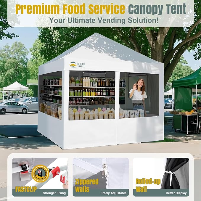 CROWN SHADES 10x10 Pop Up Canopy Tent - Image 7