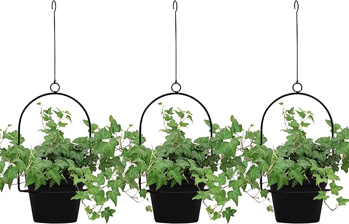 Gardzen 3 Packs Hanging Pots for Plants Outdoor & Indoor, Pot Hangers for Plant by Gardzen