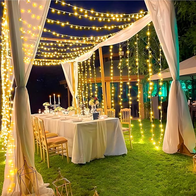 KNONEW 197FT 500 LED Christmas Lights Outdoor String Lights 8 Modes & Memory - Image 4