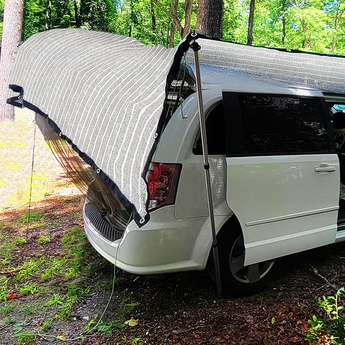 Aluminum-Shade Cloth 10x20', Reflective 80% Aluminum Shade Cloth-for Car Garden - Image 7
