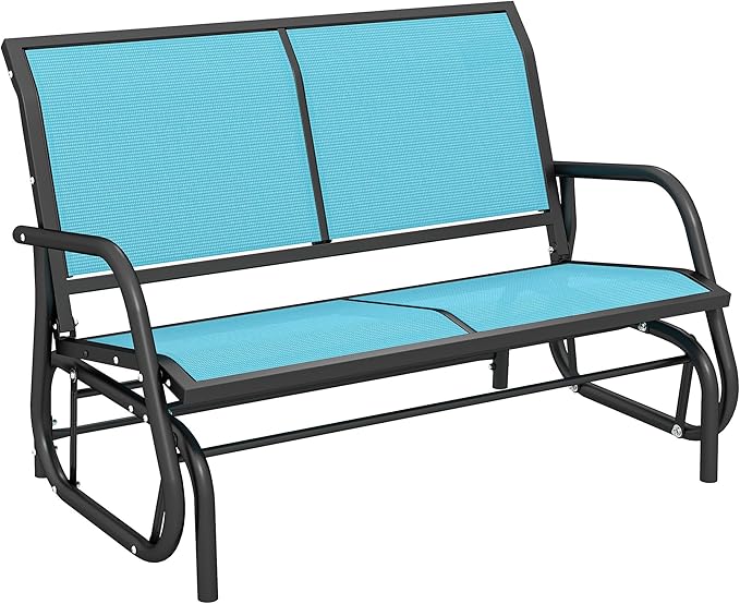 Outsunny 2-Person Outdoor Glider Bench, Patio Double Swing Rocking Chair by Outsunny
