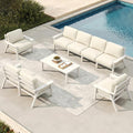Patio Furniture Set 8 Seats, HDPE Outdoor Sectional by PatioKingdom