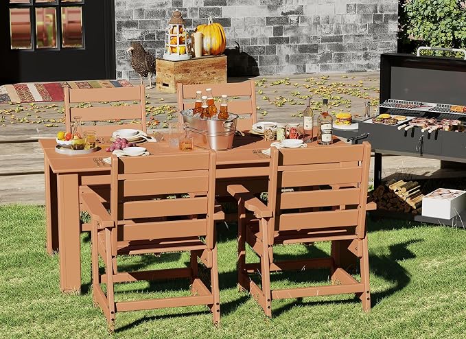 GREENVINES 5-Piece Outdoor Dining Set | HDPE | Patio Table and Chairs Sets - Image 3