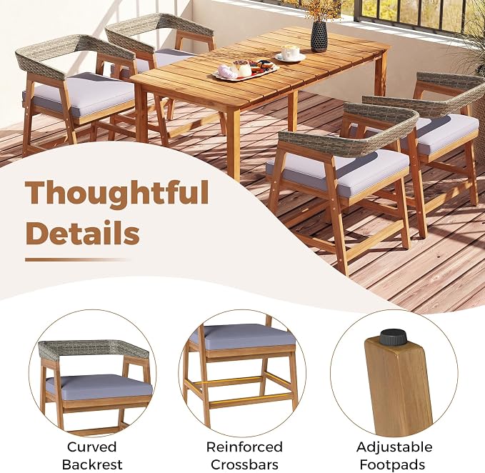 Tangkula 5 Piece Patio Dining Set - Image 4