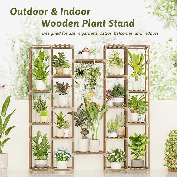 Plant Stand Indoor Tall Hanging Plant Shelf 16 Tiers Large Outdoor Plant Rack - Image 5