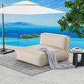Outdoor 2 Person Bean Bag, Patio Chaise Lounge Chair Love Bed, Water-Resistant by OPEAK
