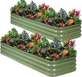 1MORE Raised Garden Bed -8X2X1 Galvanized Planter Box by 1MORE