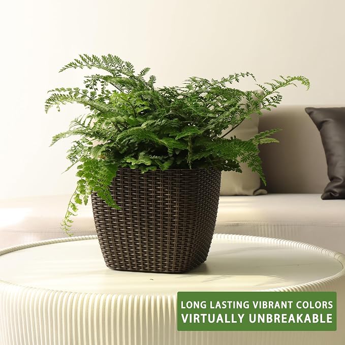 Dexceder 11x10 Self Watering Planter Indoor Outdoor, Inner Mat Design, - Image 6