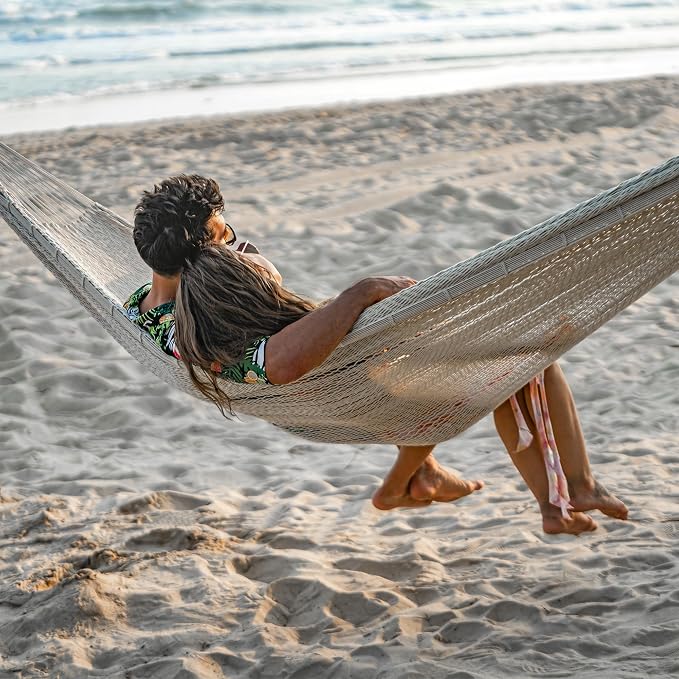 Lazy Daze Hammocks Handwoven Mayan Hammock, 10.5 FT Soft Rope Double Hammocks - Image 8