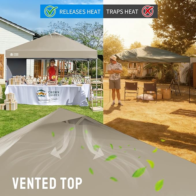 CROWN SHADES 12x12 Pop Up Canopy Tent Instant Commercial - Image 6