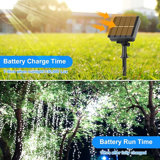 Extra-long 288FT 800 LED Solar Fairy String Lights - Image 4