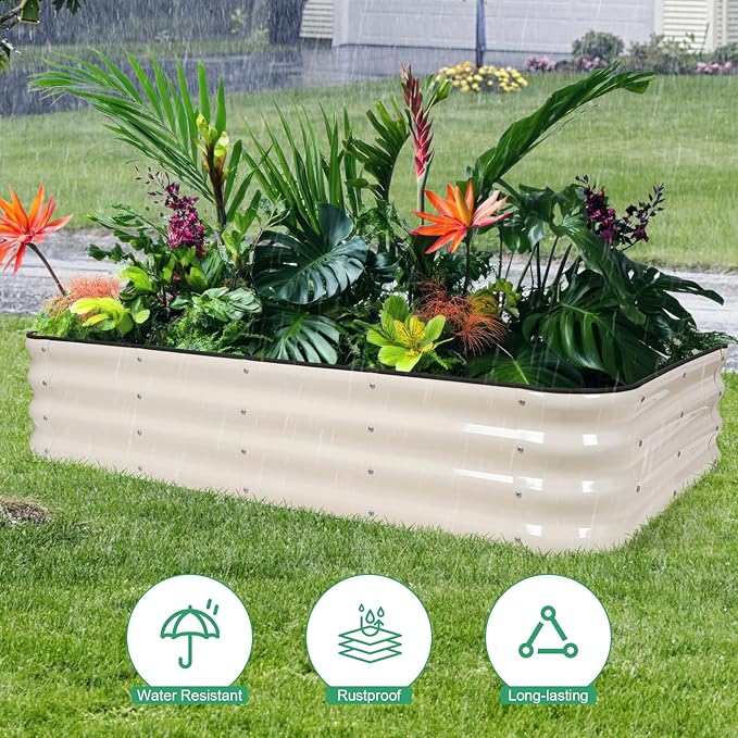 1MORE Raised Garden Bed -5X3X1 Galvanized Planter Box - Image 8