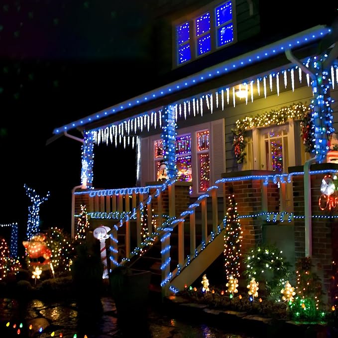 Solar Rope Lights, 2 Packs Total 66ft 200LED Solar String Lights, 8 Modes - Image 6