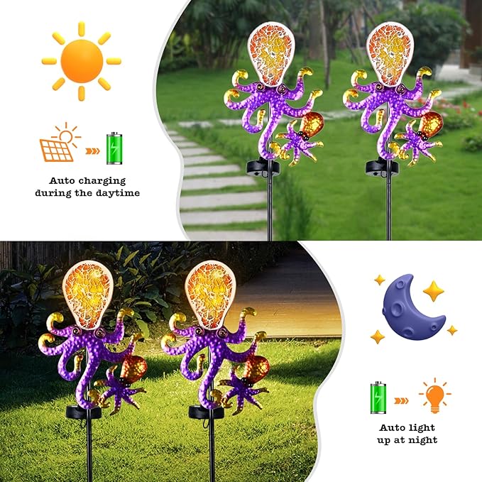 Yiosax-Solar Outdoor Lights Decorative-Yard Outdoor Decorative - Image 2