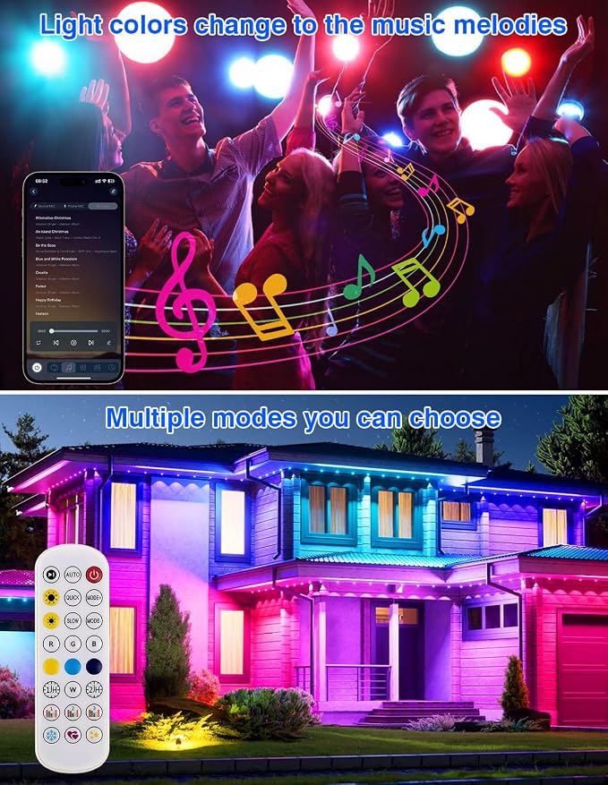 Spot Lights Outdoor, Smart RGBW LED Color Changing Landscape Lights - Image 8