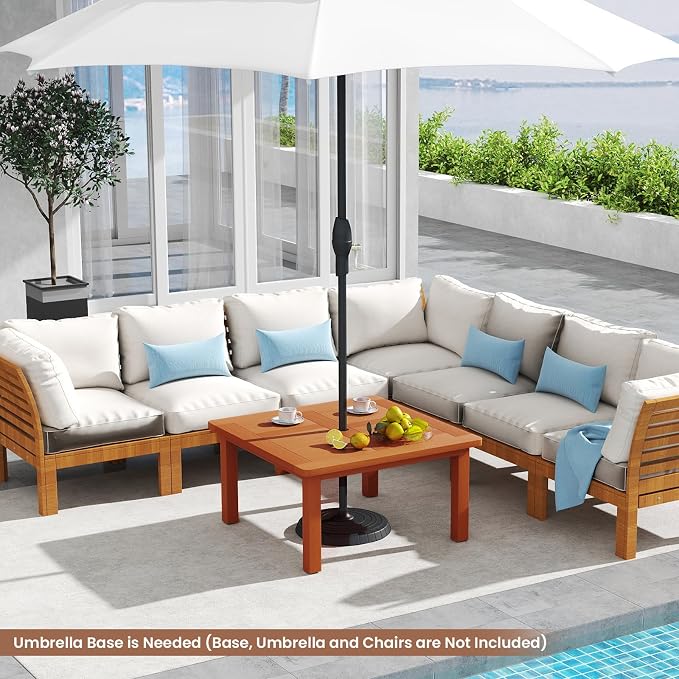 Tangkula Patio Coffee Table - Image 7