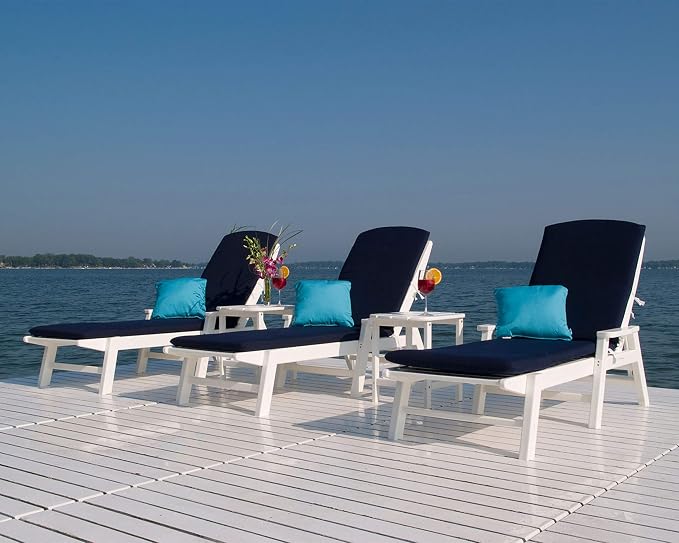 POLYWOOD NCC2280MA-P Nautical Arms Chaise, One Size - Image 6